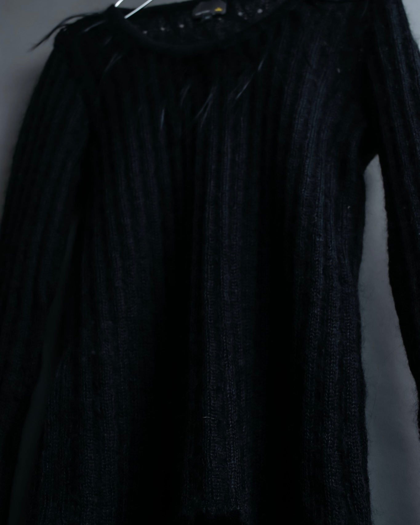 "FENDI" Hair fringe sheer combination summer knit