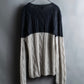 “Emporio Armani” oversized bicolor mohair knit