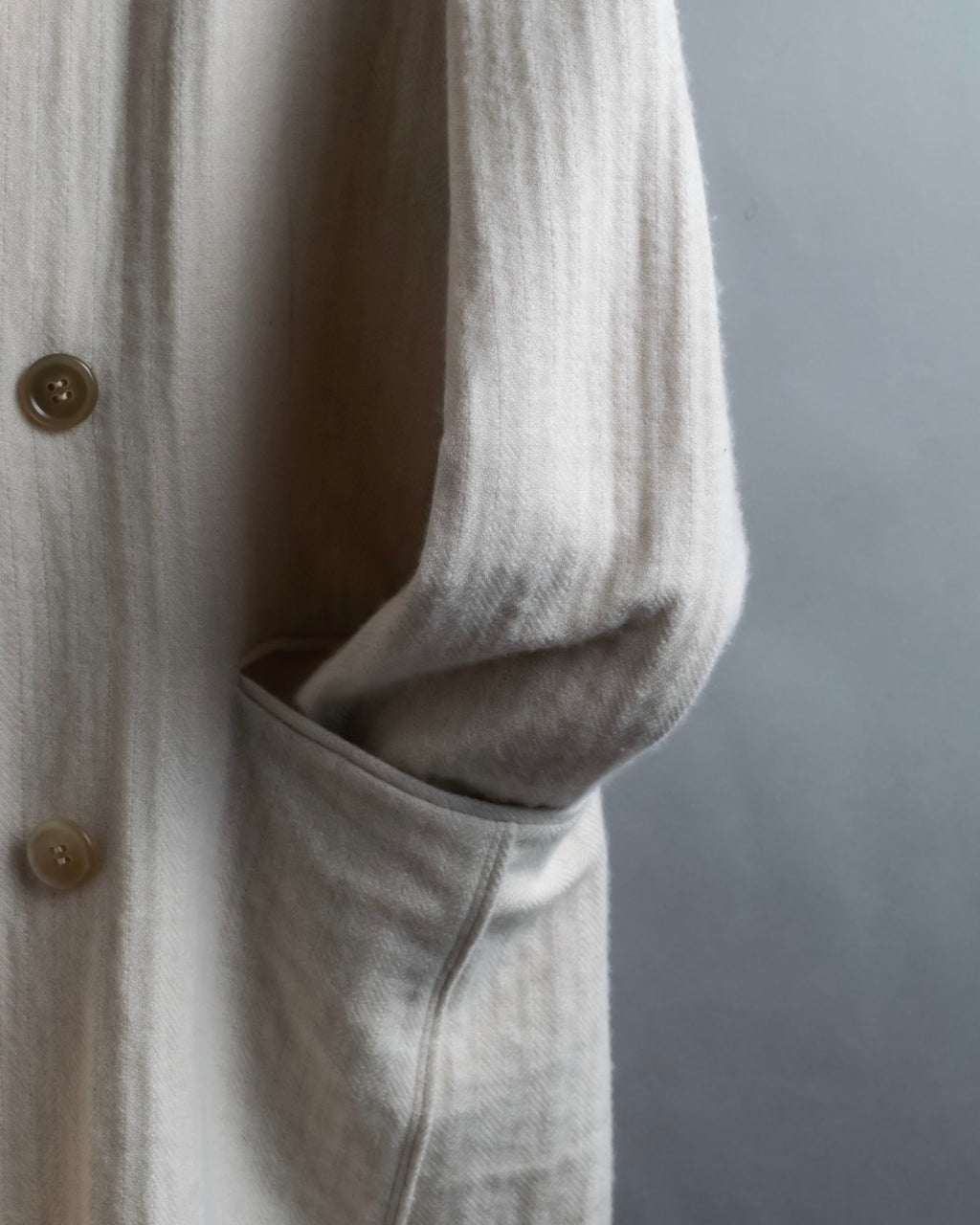 "SOWER" cashmere cotton double breasted tailored jacket