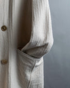 "SOWER" cashmere cotton double breasted tailored jacket