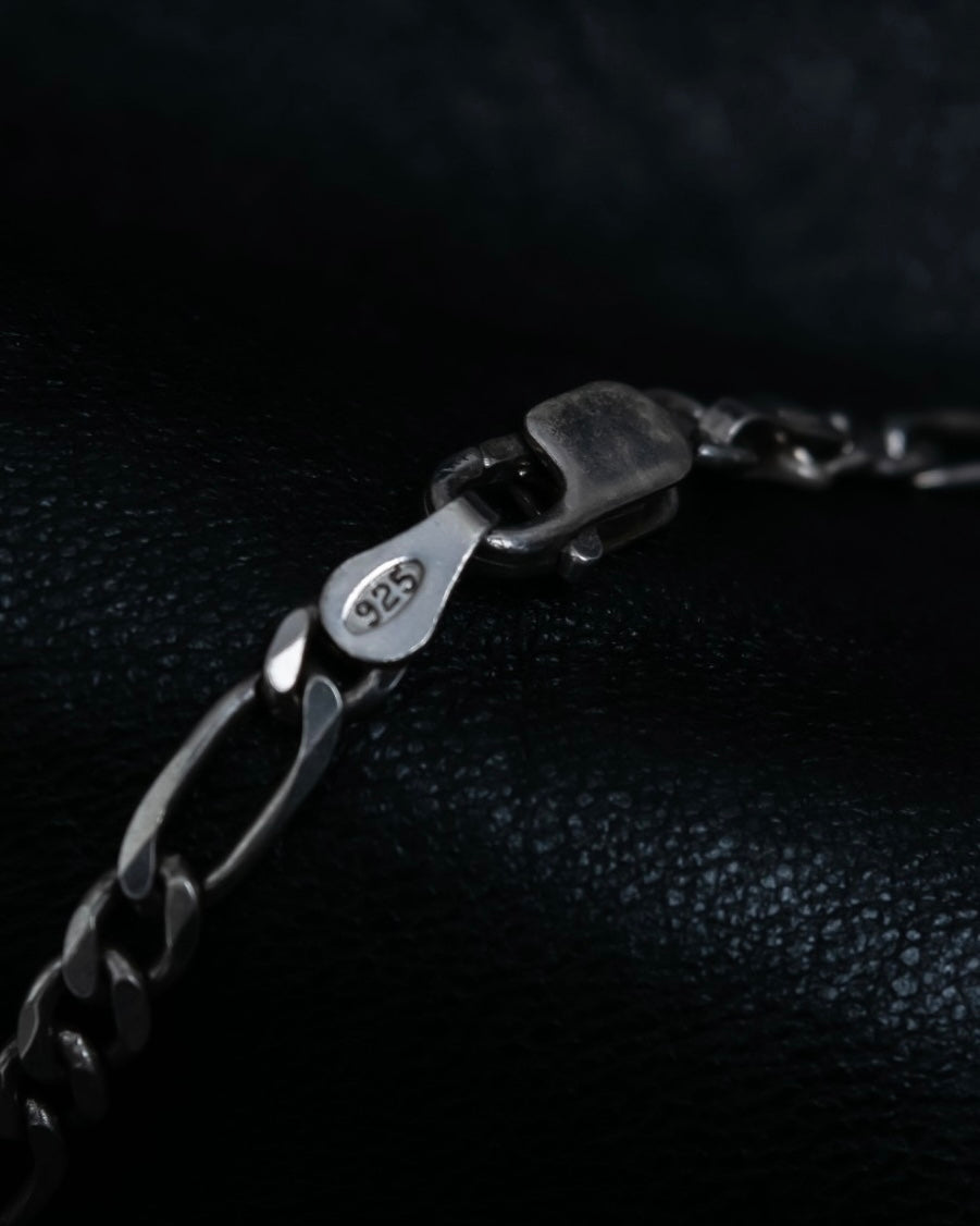 "Cartier" 925 silver logo motif necklace
