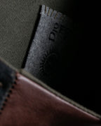 "DIONISO" Archive genuine leather combination knit