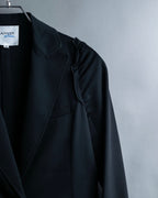 "LANVIN en Bleu" Tape-decorated tailored jacket