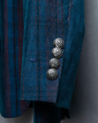 XL Vintage iridescent corduroy tailored jacket