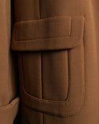 “LOEWE” beautiful cut raglan sleeve Lana wool 100% coat