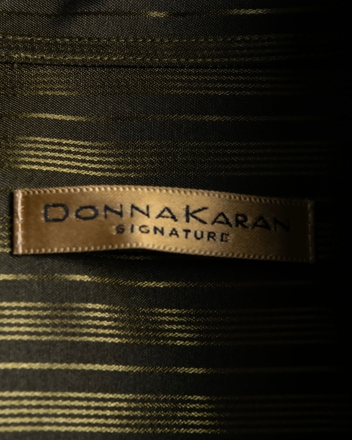 “Donna Karan”  oversize gradation striped shirts