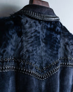 "GIANFRANCO FERRE" Swakara leather tailored jacket