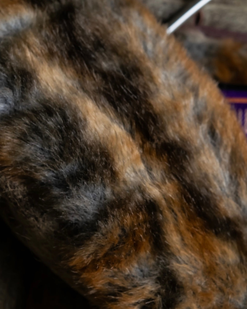 "NIEDIECK" Yarn sewn fur special hoodie jacket