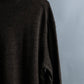 "COMME des GARCONS HOMME PLUS (1997-98's )" Spiral print design dark brown knit