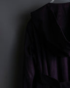 "80s Yves Saint Lauren" Oversized hooded spring coat