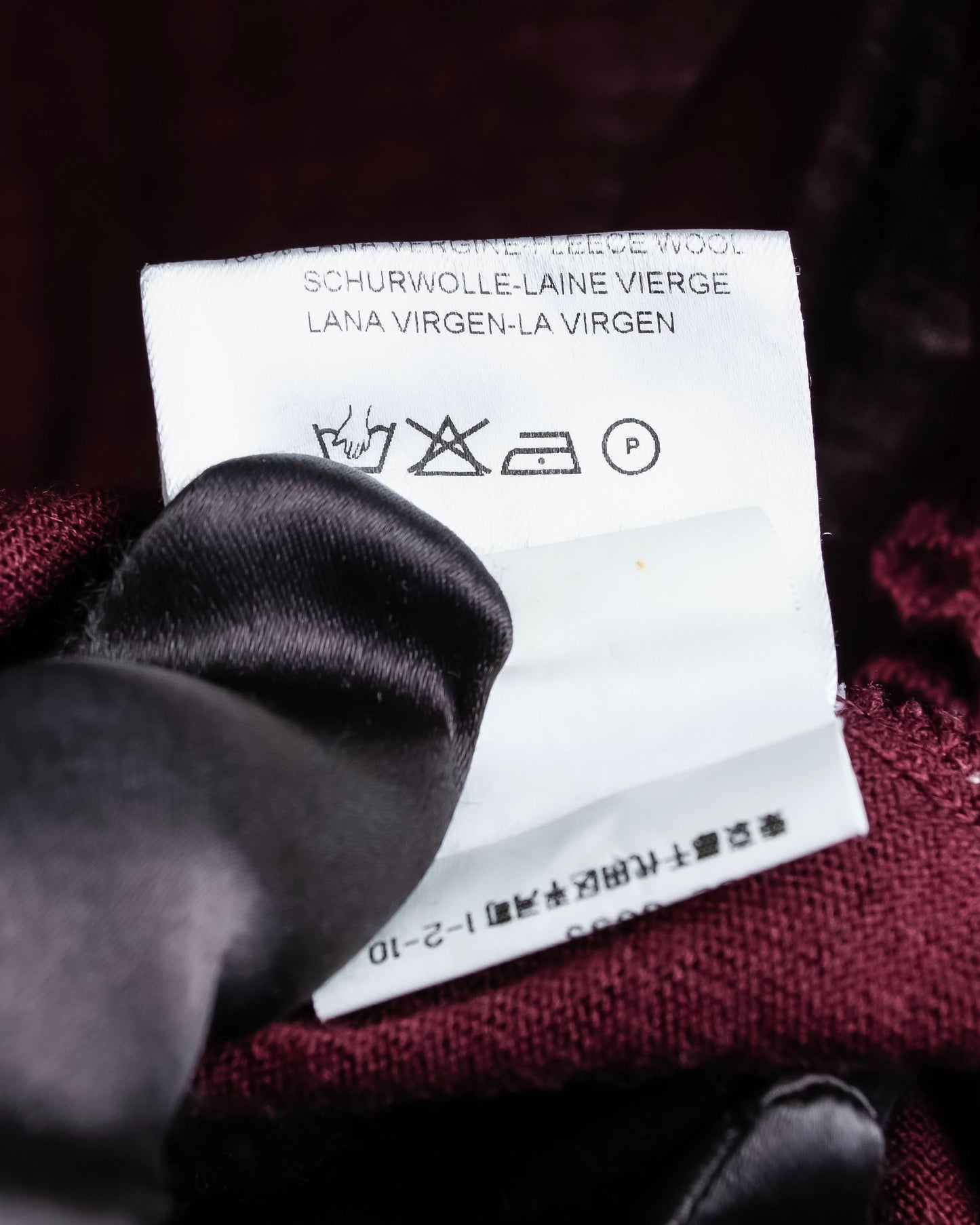 "VALENTINO"Virgin wool ruffled flower design cardigan
