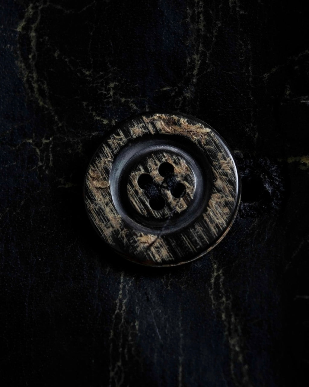 "STEFANO MORTARI" Archive leather crack design jacket