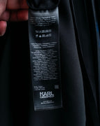 “Karl Lagerfeld” pleats designed stand collar summer dress