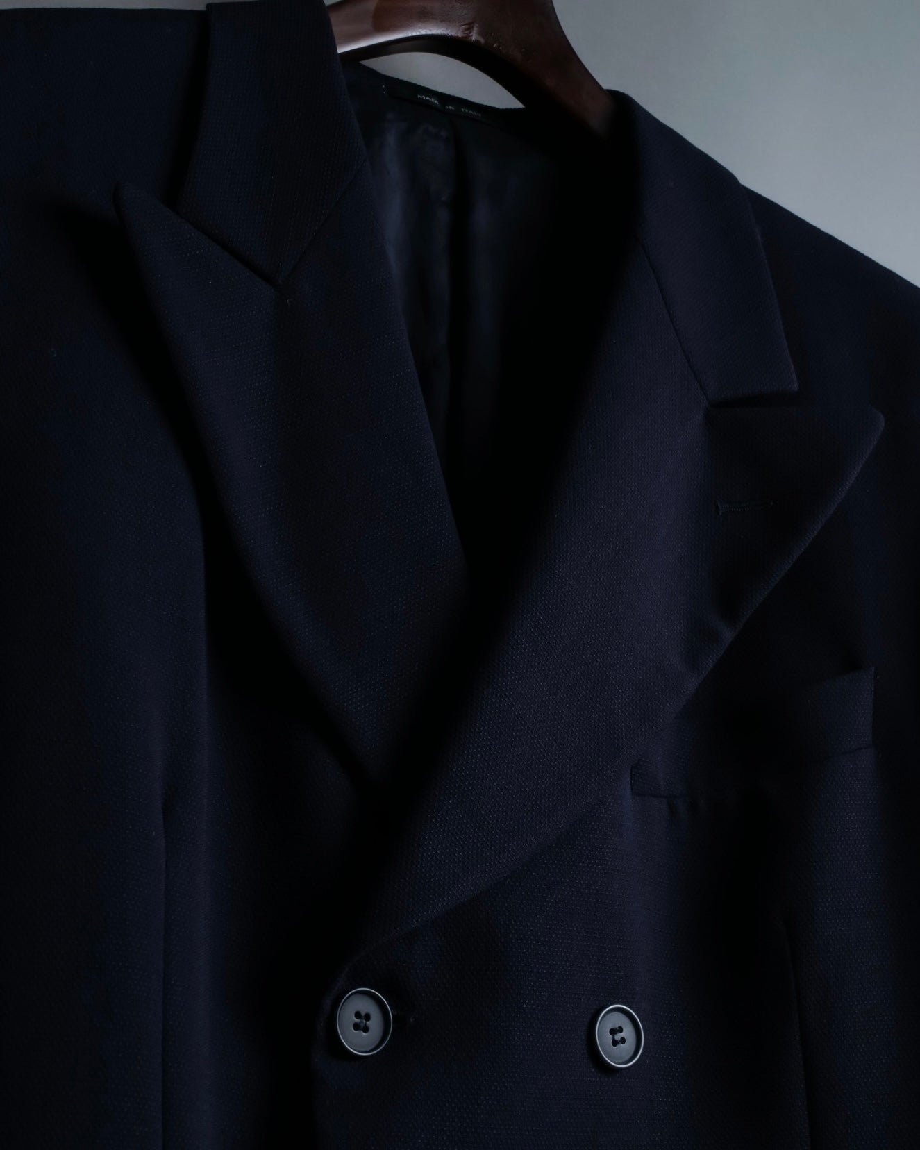 "EMPORIO ARMANI" Double-breasted long tailored jacket