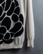 "BOTTEGA VENETA" art pattern cashmere 100% knit