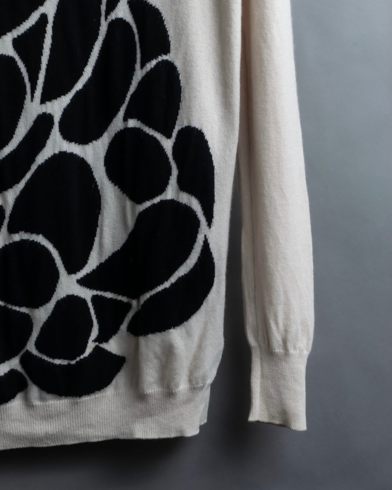 "BOTTEGA VENETA" art pattern cashmere 100% knit