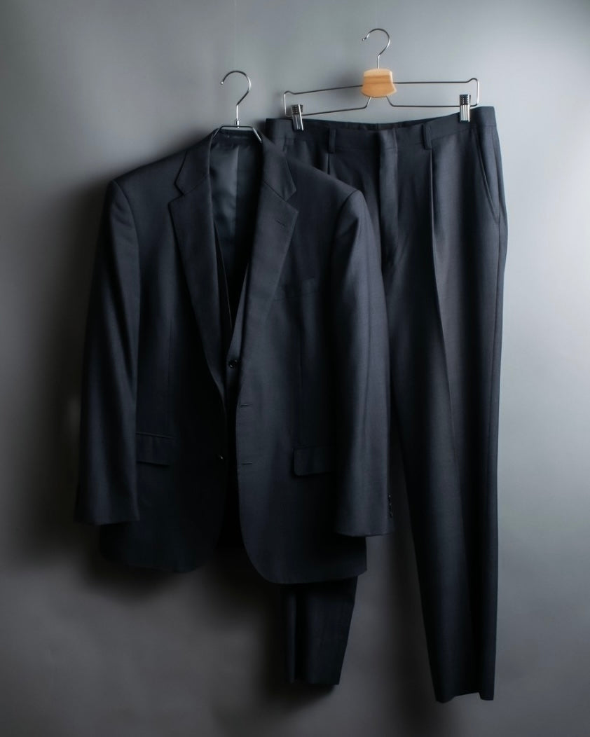 "KANSAI YAMAMOTO" Grey hidden check three-piece set up