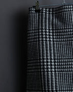 “BALENCIAGA  18AW” Virgin wool  plaid wrapped skirt