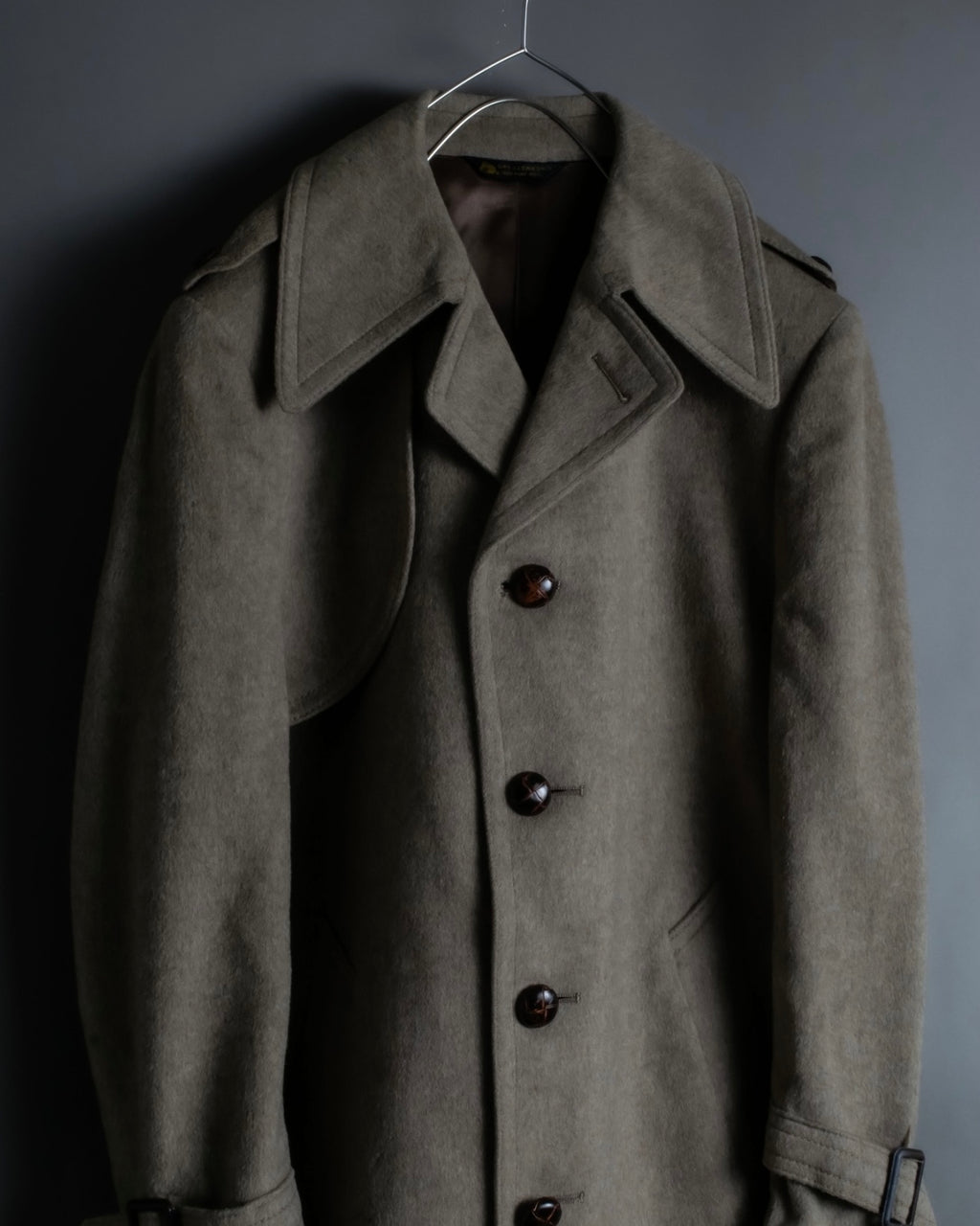 "ALPACUNA" 70's Pure wool beautiful trench coat