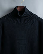 "GUCCI" Oversized high neck design rib knit
