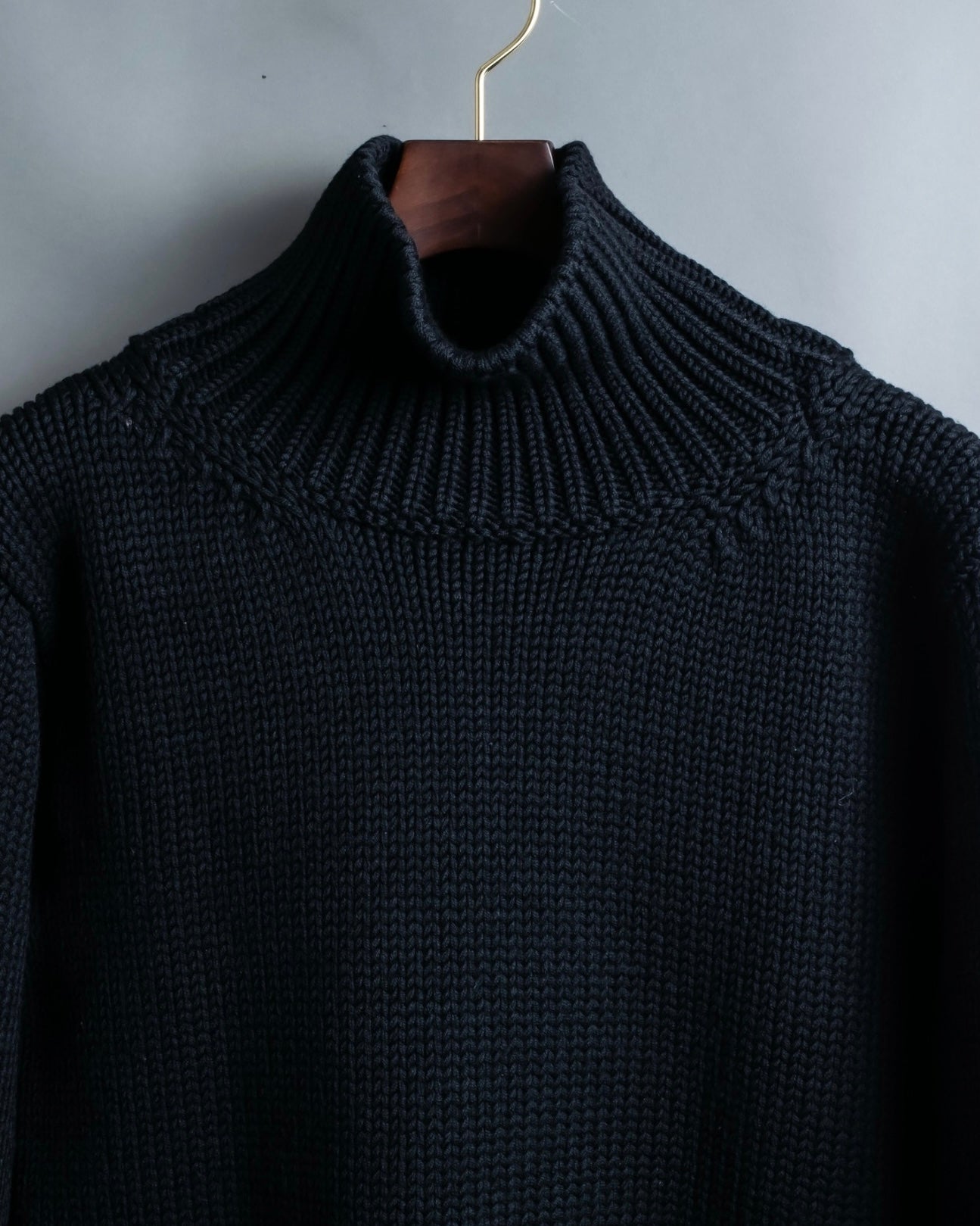 "GUCCI" Oversized high neck design rib knit