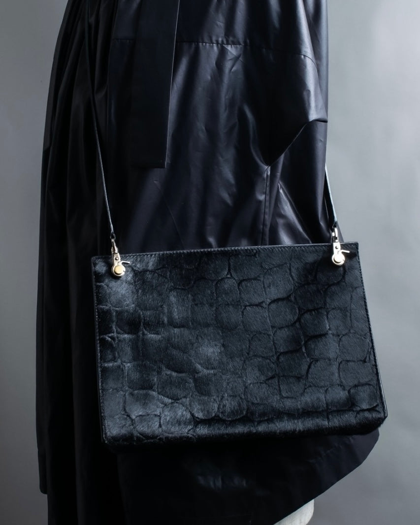 "BALENCIAGA" Haracofur leather shoulder bag