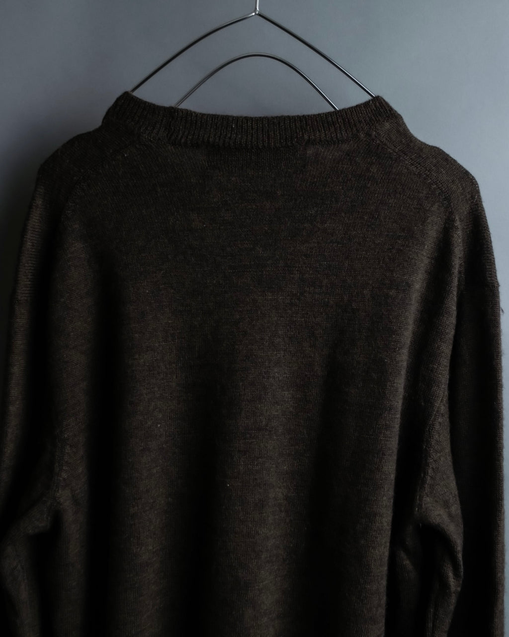"COMME des GARCONS HOMME PLUS (1997-98's )" Spiral print design dark brown knit