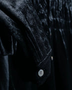 "tricot COMME des GARCONS" Mad velour avant-garde gathered shirt