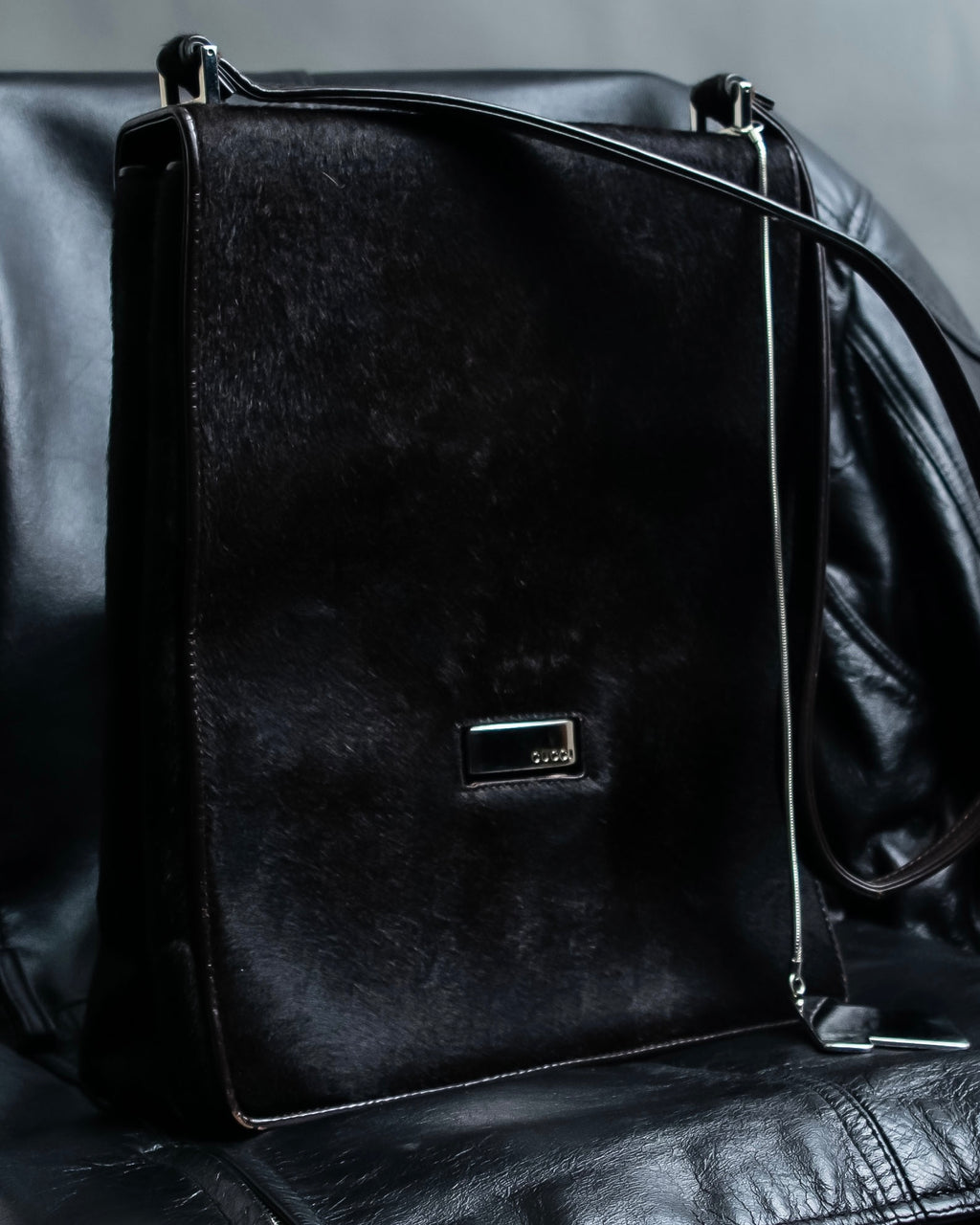 "GUCCI" Harako fur square shoulder bag