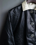 Versace Thick Silhouette Luxury Leather Coat