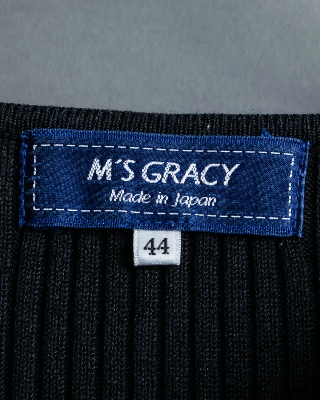 "M'S GRACY" double zip knit tops