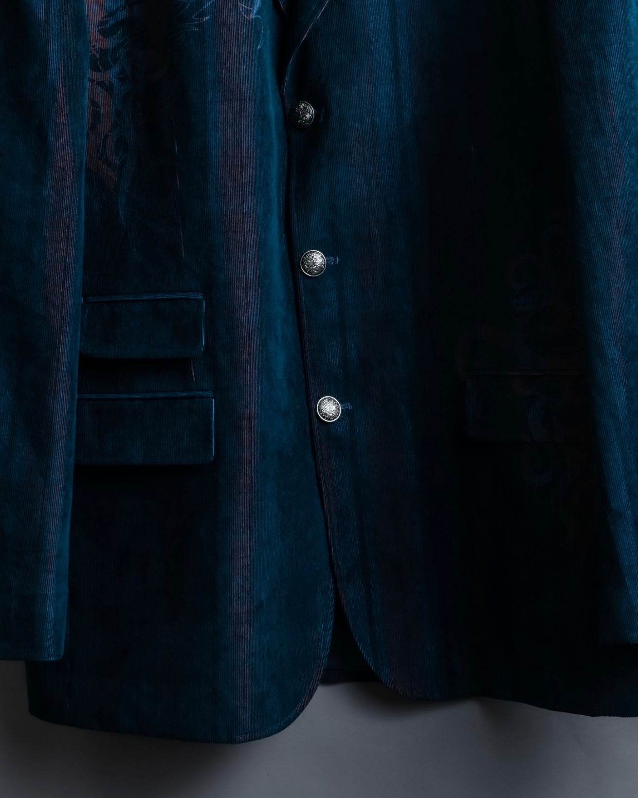 XL Vintage iridescent corduroy tailored jacket