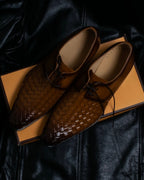 “MODELLO” gradation color intrecciato designed dress shoes