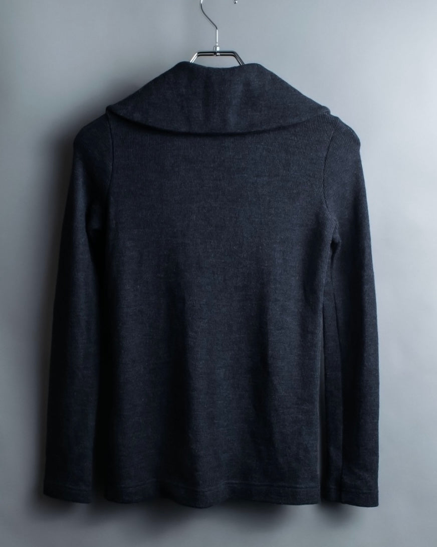 "tricot COMME des GARCONS" Light 100% wool layered knit