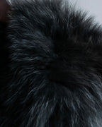 Vintage Rabbit & Fox Real Fur Coat