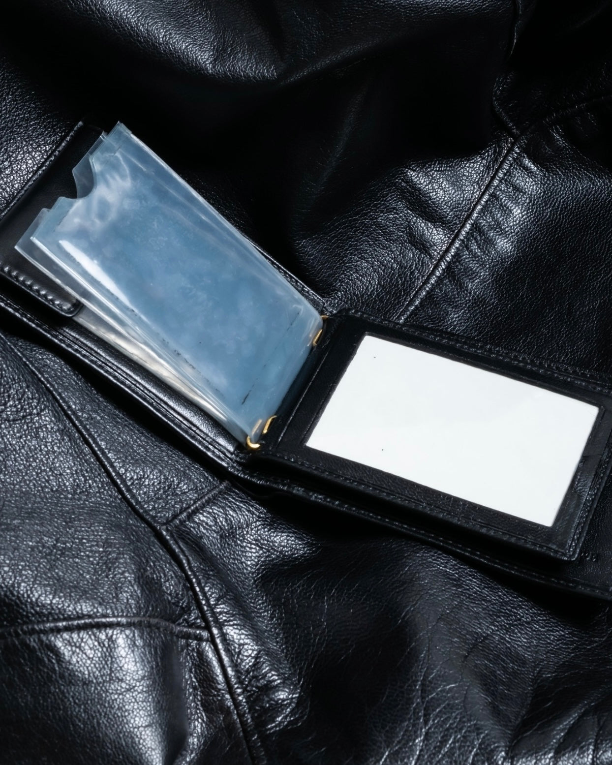 "LOEWE" Leather bifold compact wallet