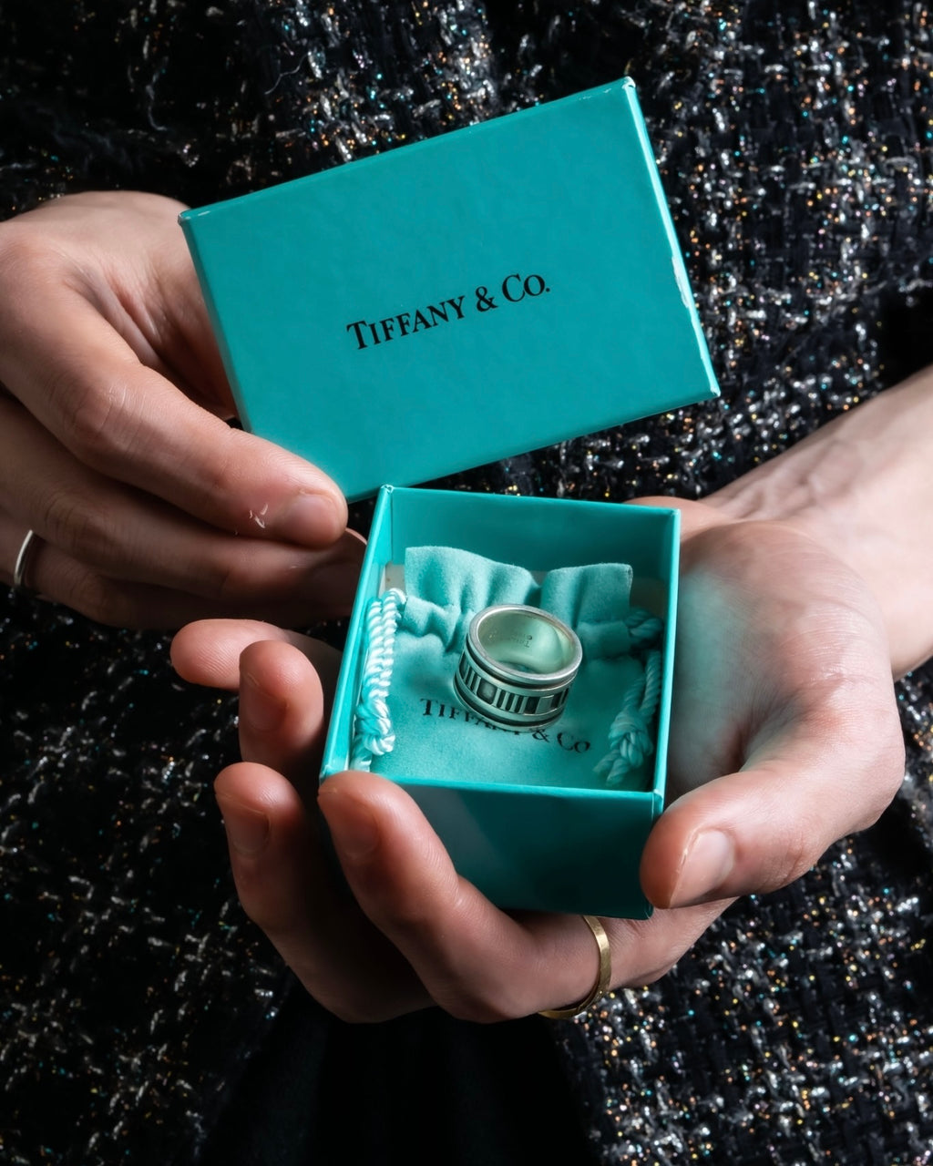 "Tiffany&Co. Perfect condition Atlas ring