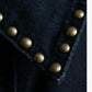 Vintage studded oversized black denim jacket