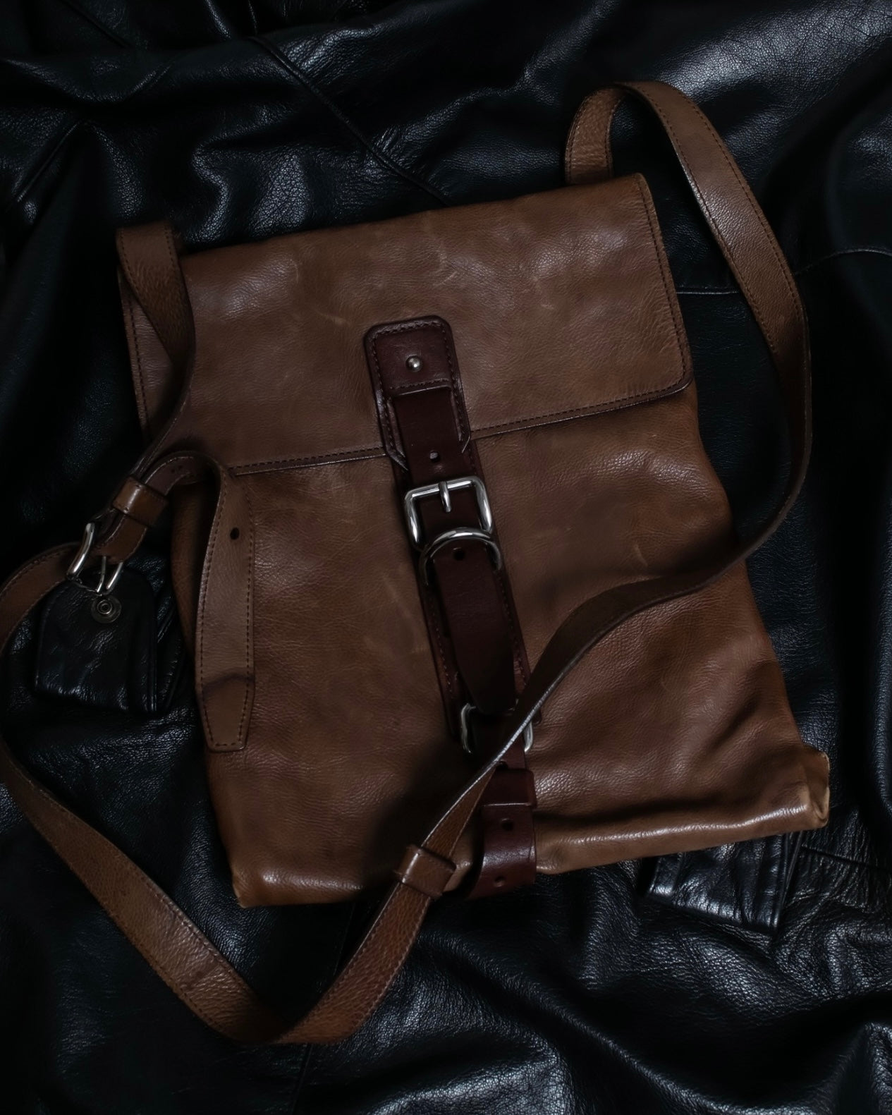 "PRADA" Real leather wrapped bag