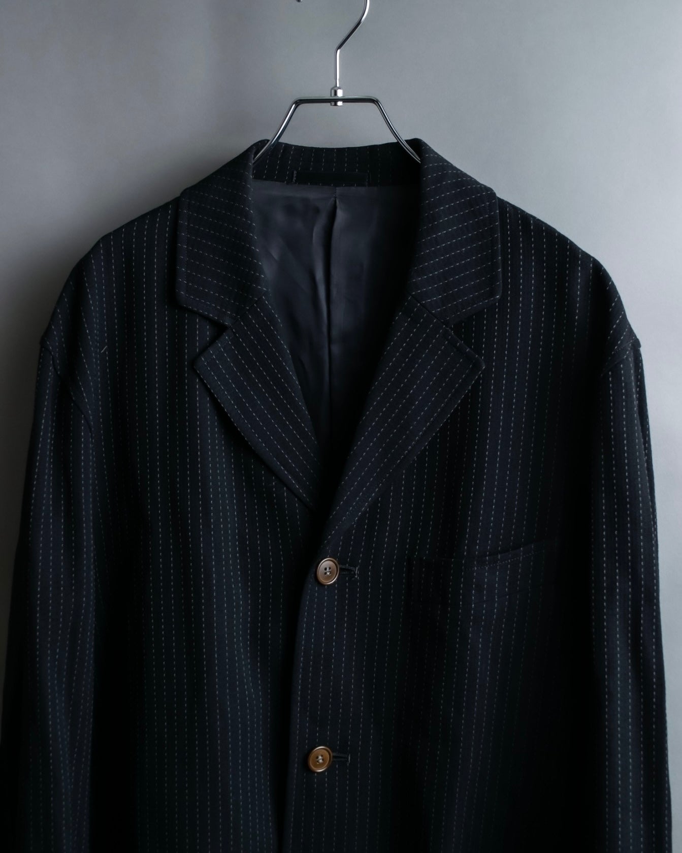 "Paul Smith London" Stitch design stripe compact lapel single tailored jacket