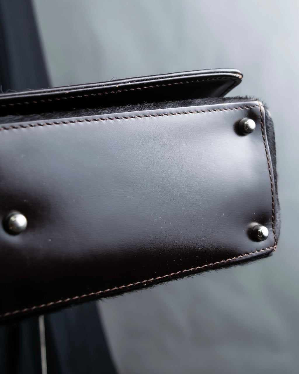 "GUCCI" Harako fur square shoulder bag