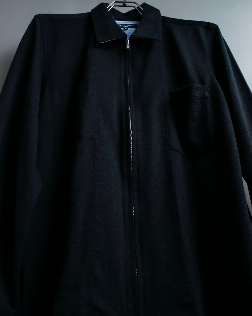 "COMME des GARCONS HOMME"Summer wool zip-up box silhouette jacket