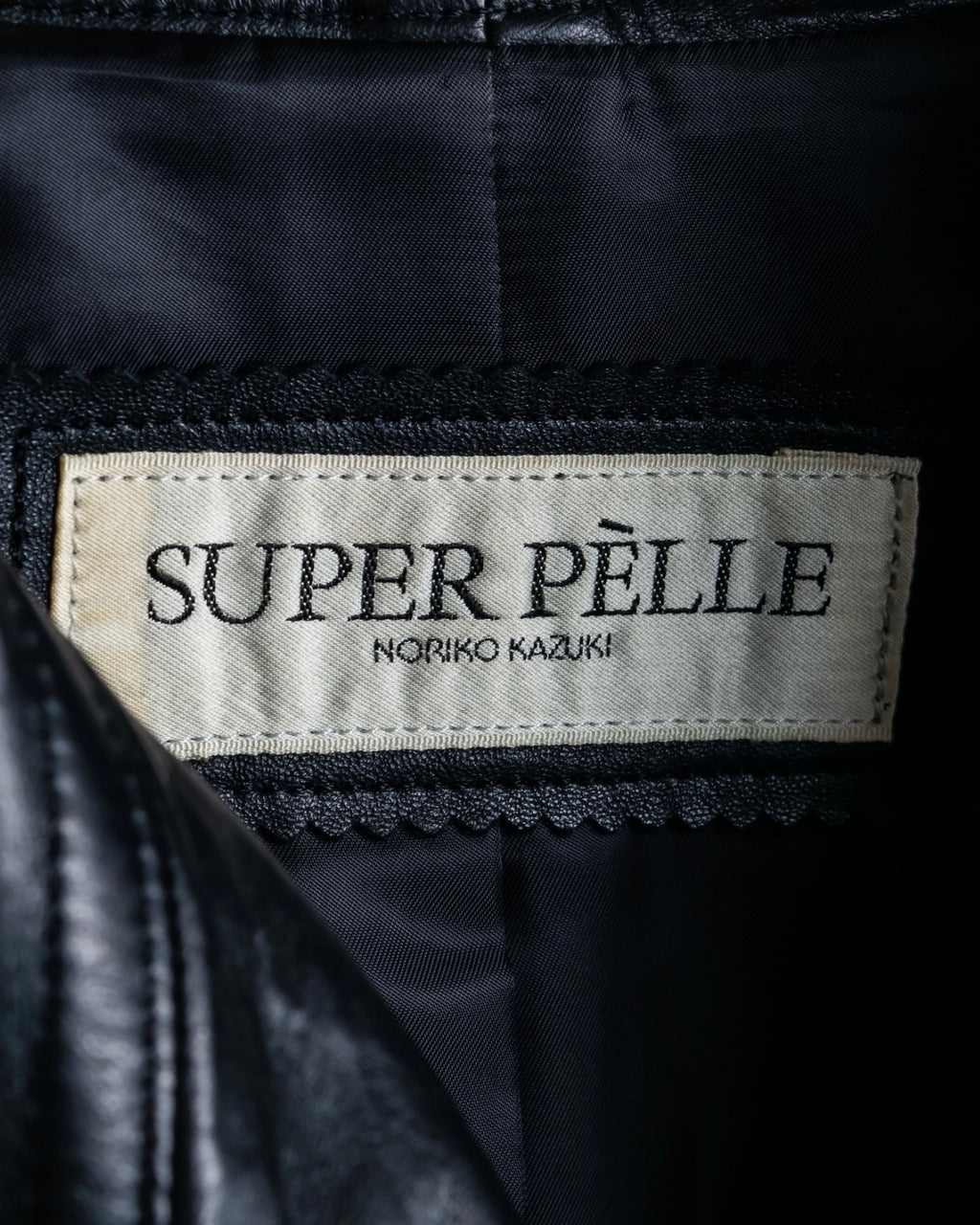 "NORIKO KAZUKI" 2way leather short jacket