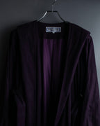 "80s Yves Saint Lauren" Oversized hooded spring coat