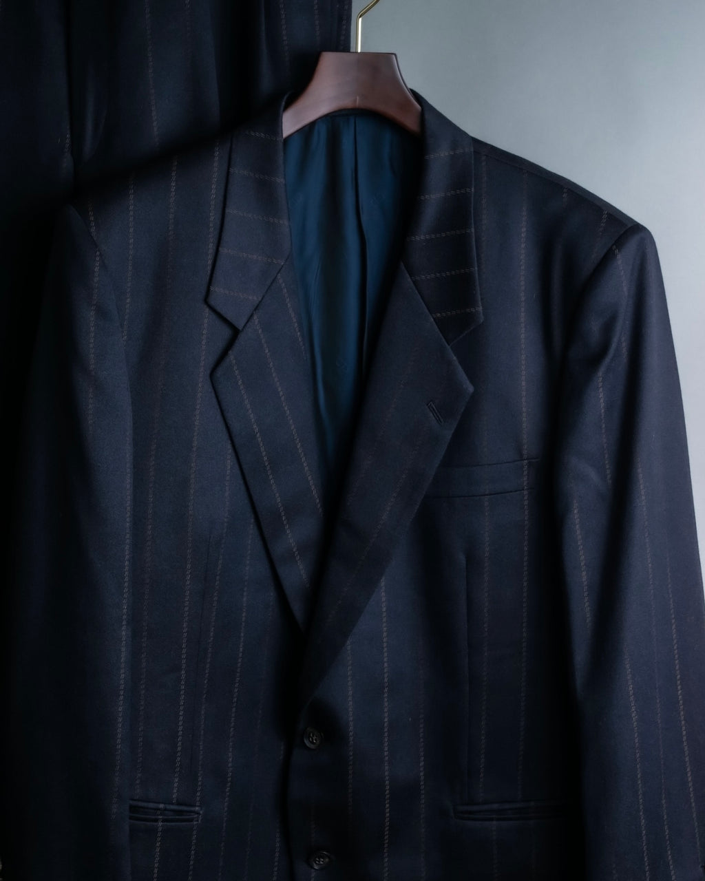 "Christian Dior" stitch design stripe black set up