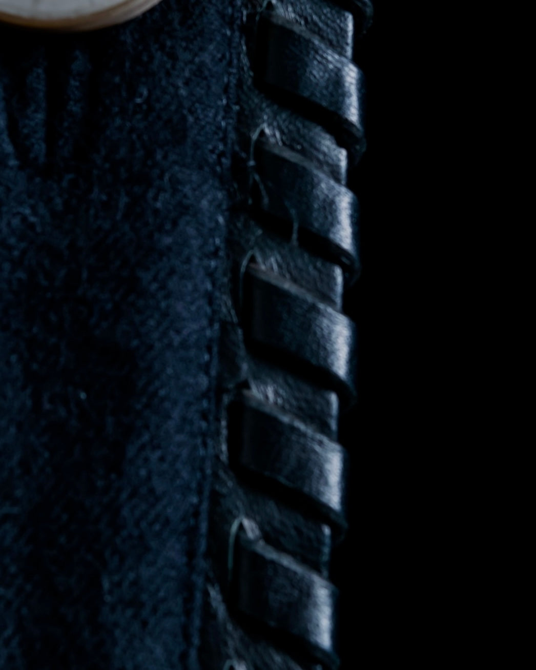 "GIANFRANCO FERRE" Virgin wool leather piping jacket