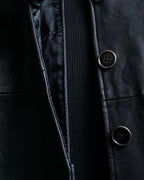 Vintage Leather x CORDUROY combination trench coat