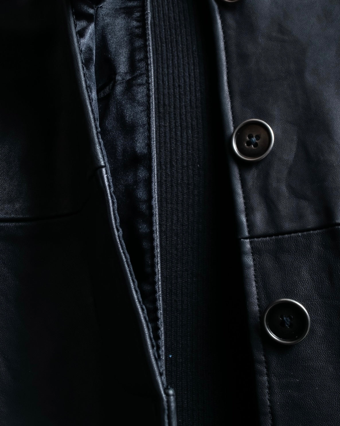 Vintage Leather x CORDUROY combination trench coat