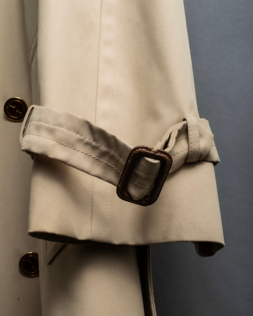 "GUCCI 70-80's" Big collar design oversize design trench coat
