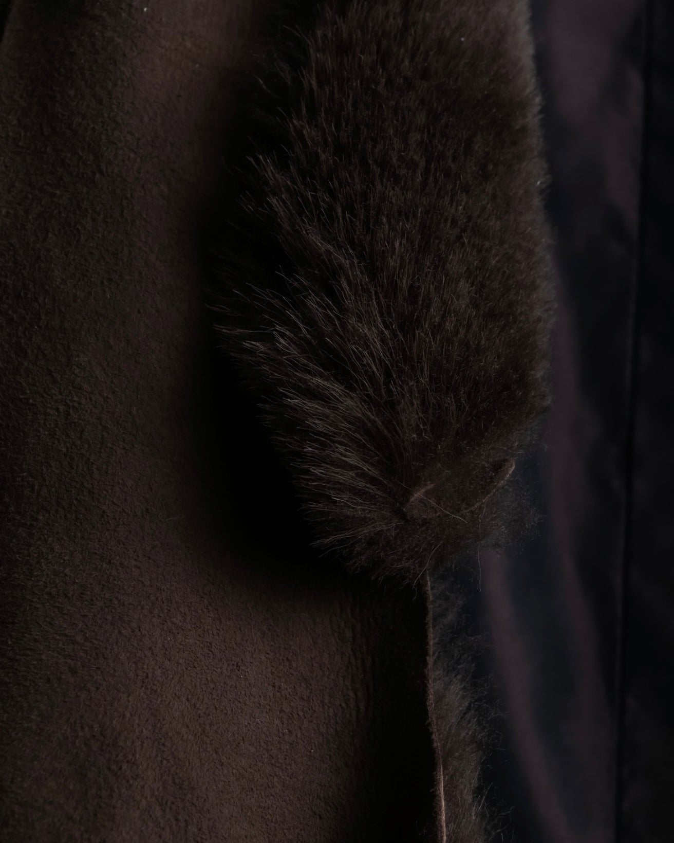 "Hiroko Koshino" fur x leather combination vest